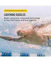 Finis Lightning Goggles - Competitive, Adjustable, Black/Smoke