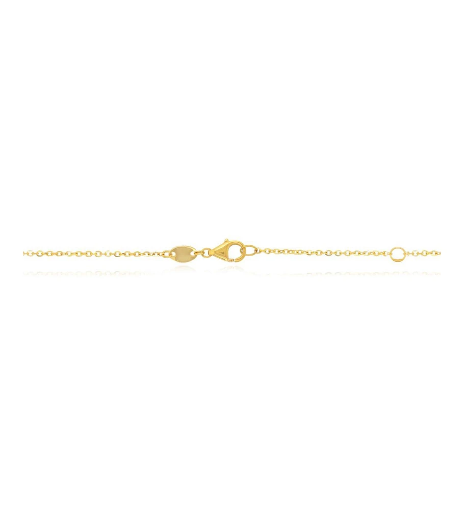 The Lovery Turquoise Bar Chain Necklace 14K Gold