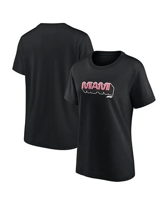 Fanatics Women's Black Formula 1 Miami Grand Prix T-Shirt