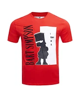 Freeze Max Men's Red the Simpsons Bart Simpson The World Is Yours T-Shirt