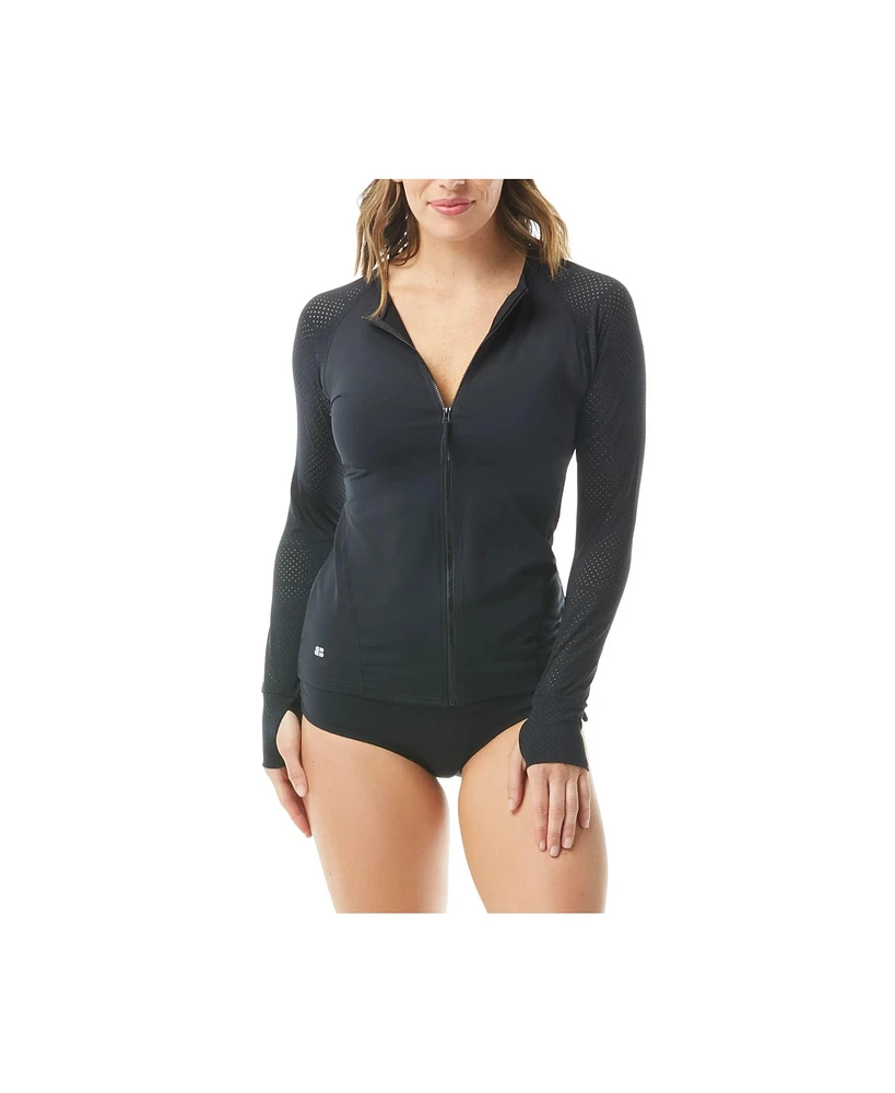 Beach House Sport Ava Zip Front Rash Guard