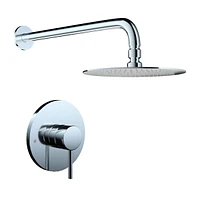Wall Mounted Shower Faucet In Chrome(Valve Included)