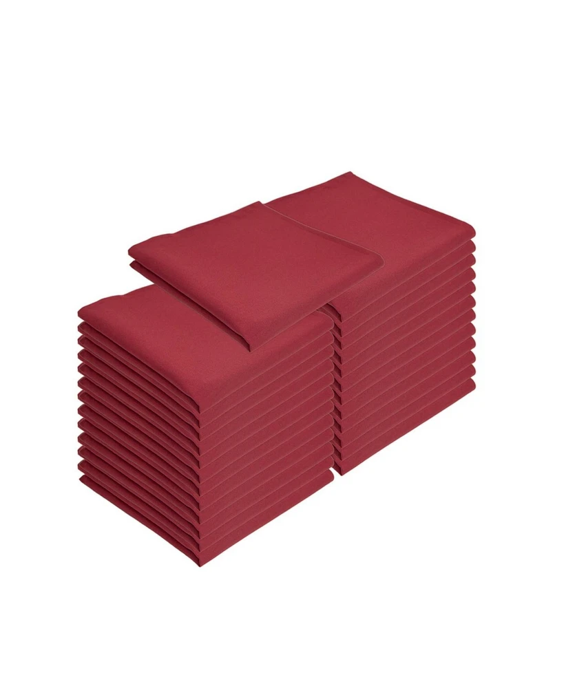 Arkwright Mariposa Polyester Spun Napkins (25 Pack), 20x20, Solid Color Options