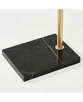 Logan Contemporary Arc Led Floor Lamp with Marble Base (76")
