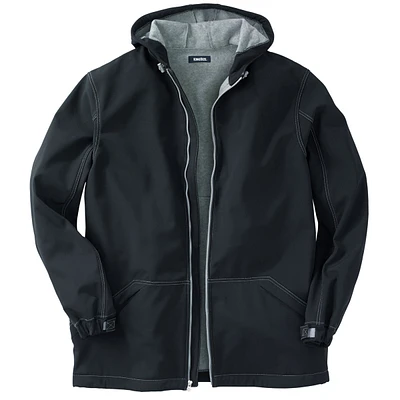 KingSize Men's Fleece-Lined Slicker Rain Coat
