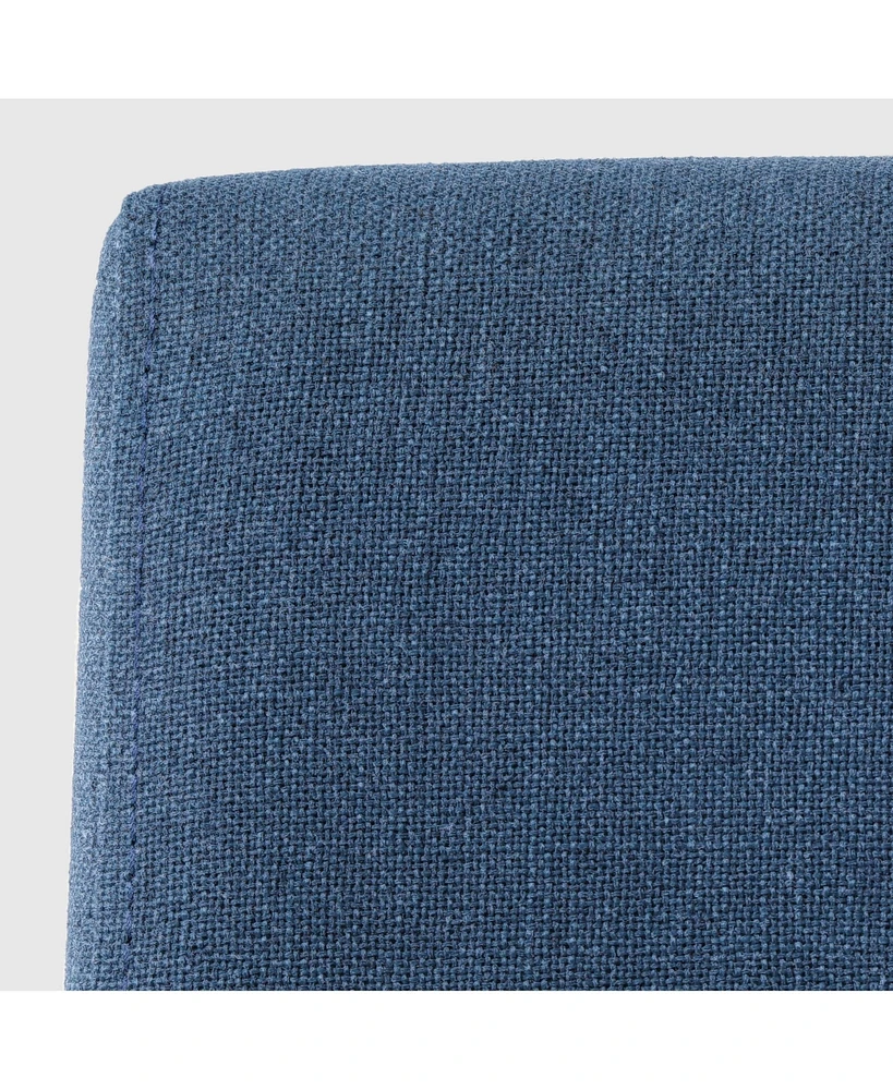 WestinTrends Upholstered Linen Fabric Dining Chair Set of 2