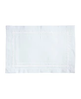Saro Lifestyle Traditional Hemstitch Placemat Set of 12, 14"x20"