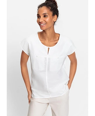 Olsen Women's Mixed Media T-Shirt