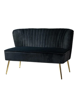 Delicia Contemporary Tufted Back Loveseat