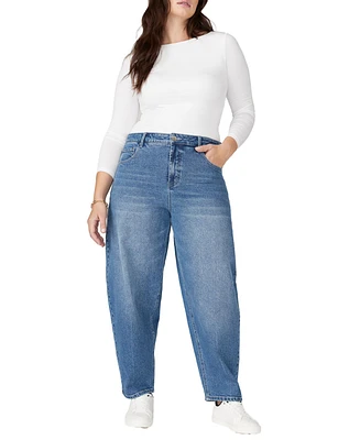 Eloquii Women's The Barrel Leg Jean