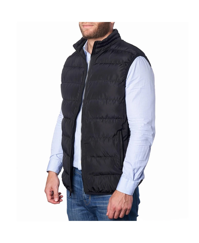 Alpine Swiss Men's Lightweight Down Alternative Puffer Vest Sleeveless Jacket