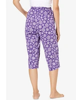 Dreams & Co. Women's Knit Sleep Capri