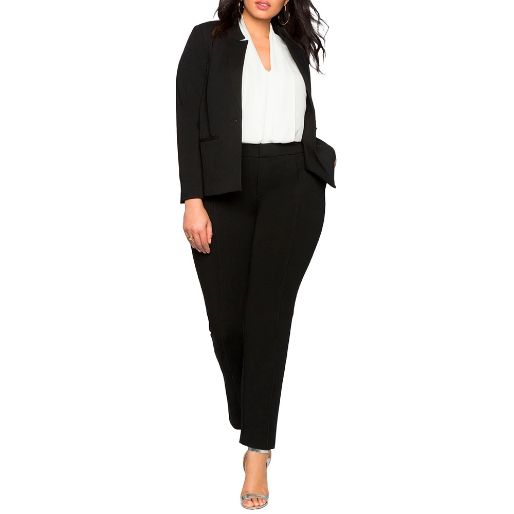 Eloquii Women's The Ultimate Stretch Slim Leg Pant