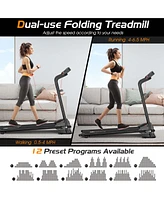 1HP Electric Treadmill Folding Motorized Power
