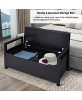 Shoe Bench Storage Rack Cushion Seat Ottoman Bedroom Hallway Entryway