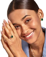 Grown With Love Lab Grown Emerald (2-5/8 ct. t.w.) & Lab Grown Diamond (1/2 ct. t.w.) Oval Halo Ring in 14k Gold