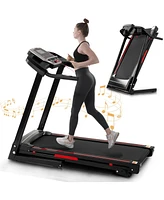 Portable Incline Folding Treadmill with App