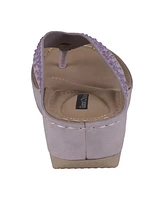 Gc Shoes Women's Tiana Embellished Comfort Wedge Sandals