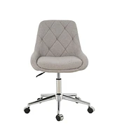 Modern Teddy Fleece Dining Chair with Chrome Legs