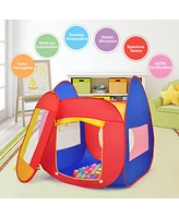 Portable Kid Baby Play House Indoor Outdoor Toy Tent Game Playhut With 100 Balls