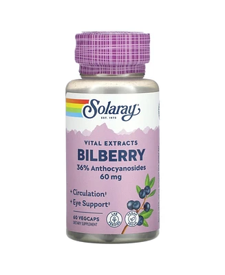 Solaray Vital Extracts Bilberry 60 mg - 60 VegCaps