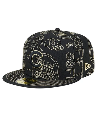 New Era Men's Chicago Cubs 59FIFTY Day Allover Fitted Hat