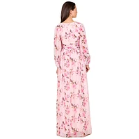 Lara Women's Long Sleeve Print Dress
