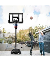 Slickblue Portable Basketball Hoop with 4.6 to 10 Feet 10-Level Height Adjustable