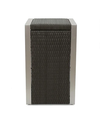 Sleek Aluminum C-Shape Side Table for Modern Outdoor Spaces