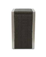Sleek Aluminum C-Shape Side Table for Modern Outdoor Spaces