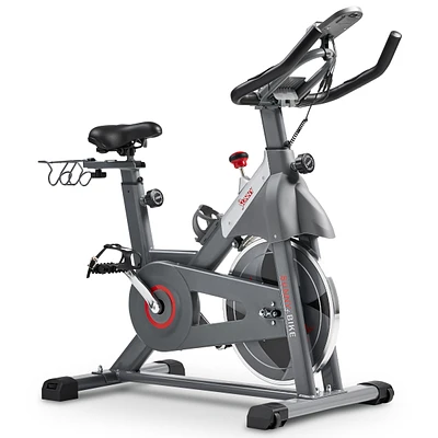 Sunny Health & Fitness Smart Indoor Cycling Magnetic Resistance Exercise Bike with Pulse Sensor, Dumbbell Holder, Bluetooth Connectivity with SunnyFit