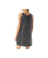 Beach House Style Polka Dot Print Colette Adjustable Tank Dress