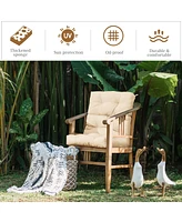 Indoor Outdoor Back Chair Cushion Tufted Pillow Patio Seating Pad
