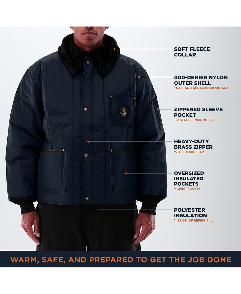 RefrigiWear Big & Tall Iron-Tuff Polar Jacket - Heavy-Duty Insulated Winter Work