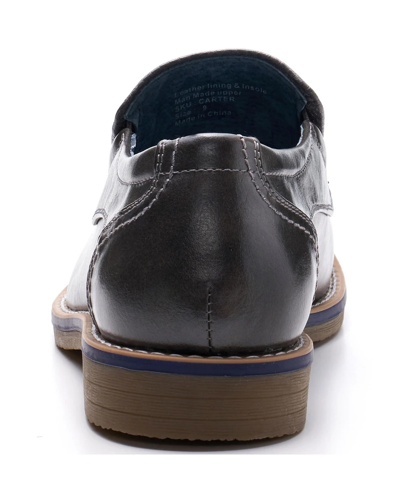 Alpine Swiss Carter Mens Slip On Loafers Snakeskin Dress Shoes Leather Lined