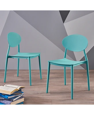 Contemporary Injection-Molded Plastic Outdoor Chairs in Vibrant Hues