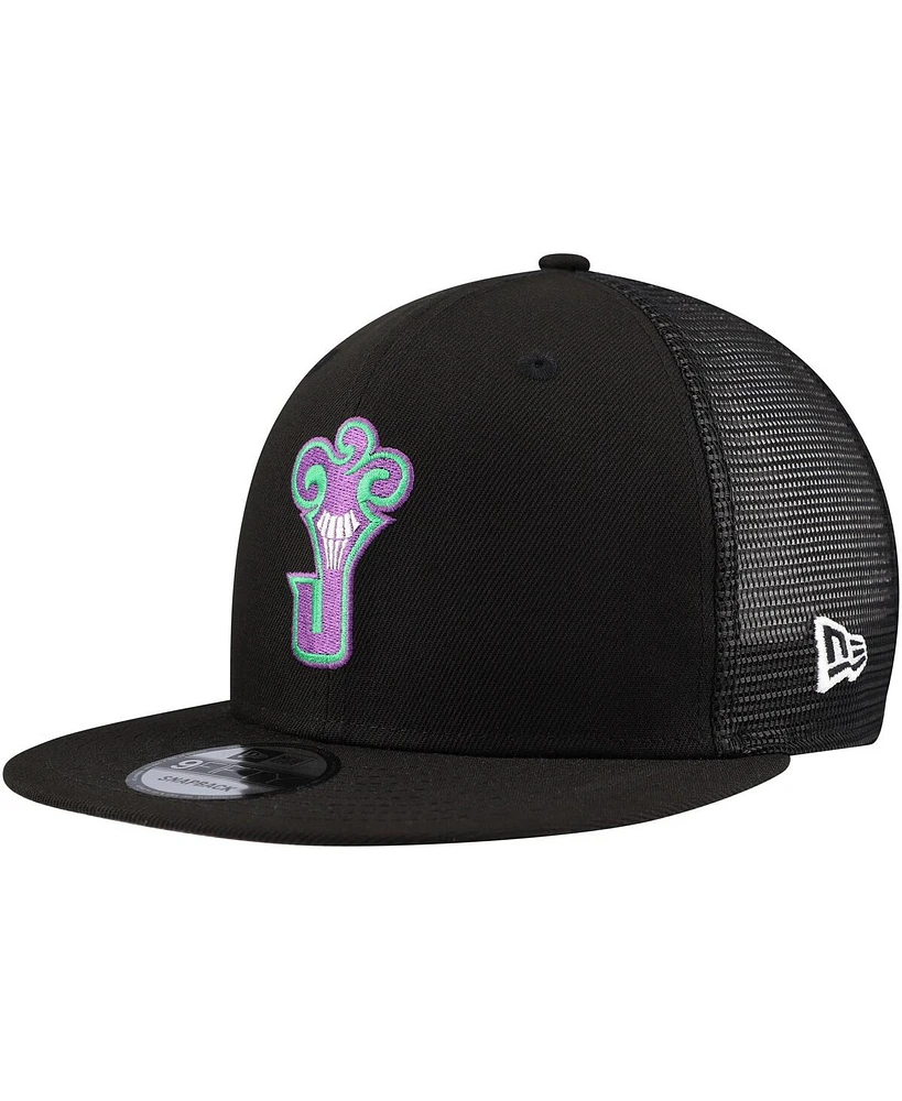 New Era Men's Black Batman 9FIFTY Snapback Trucker Hat
