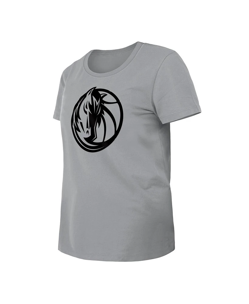 New Era Women's Gray Dallas Mavericks 2023/24 City Edition T-Shirt