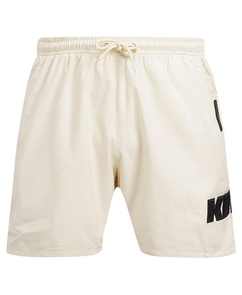 Pro Standard Men's Cream Sacramento Kings Triple Tonal Woven Shorts
