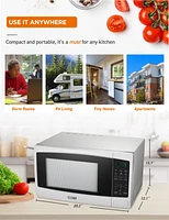 1.1 Cu. Ft. Counter Top Microwave,White