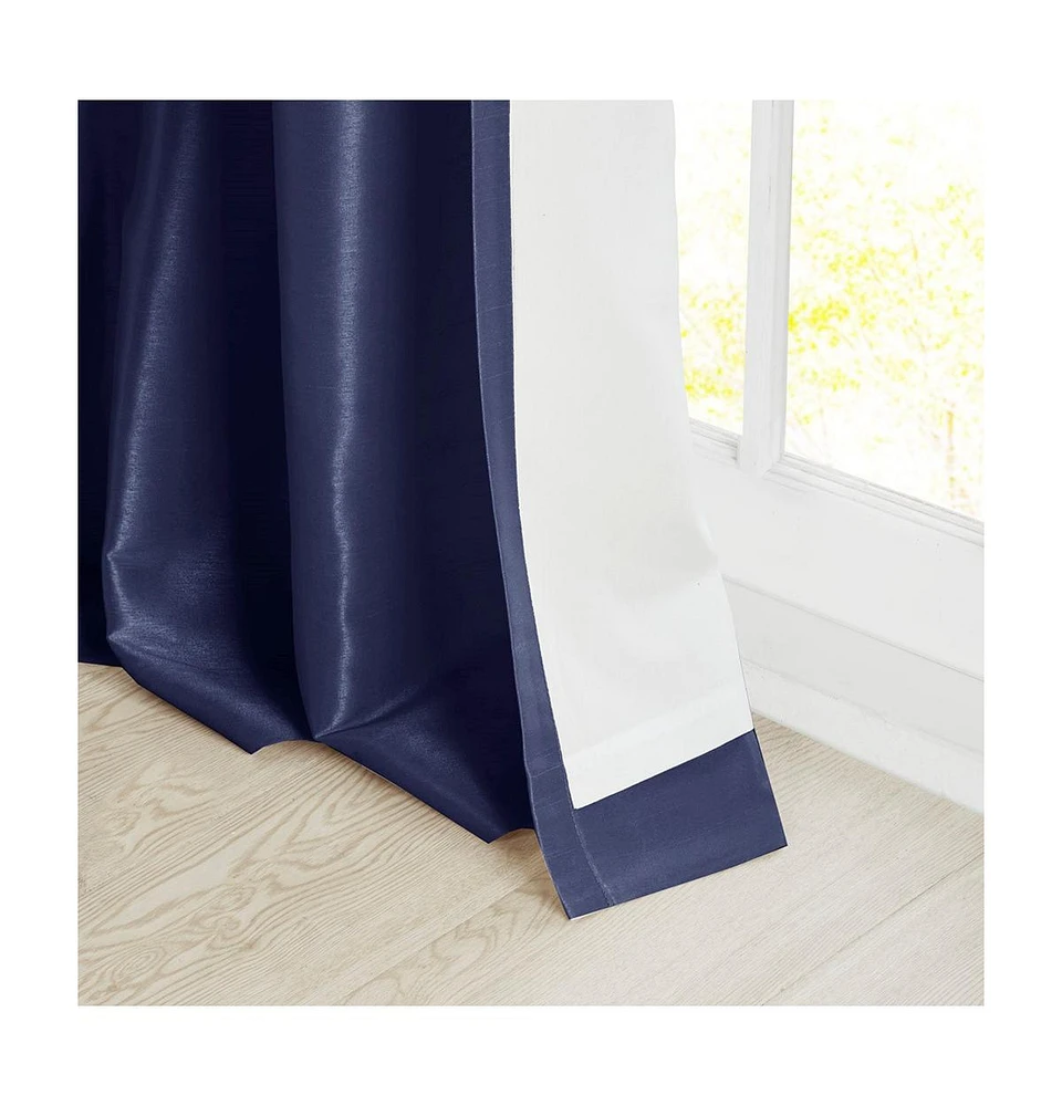 Madison Park Emilia Twist Tab Lined Window Curtain Panel, 50"W x 120"L