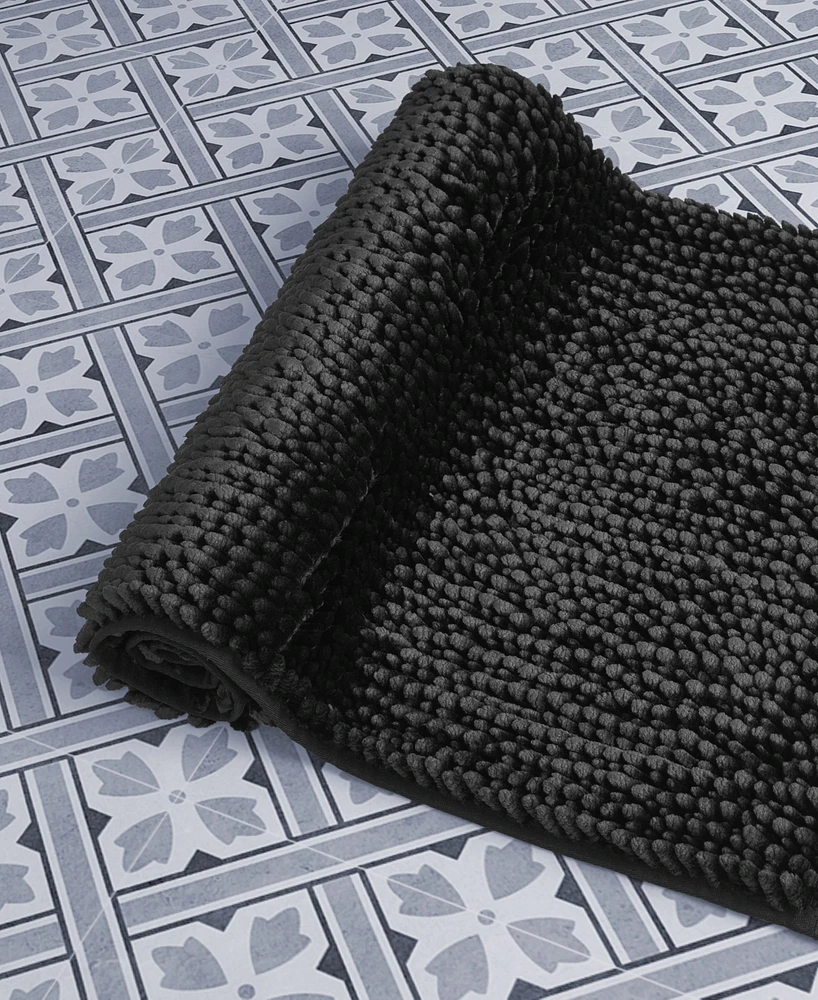 Laura Ashley Butter Chenille Bath Mat, 27" x 45"