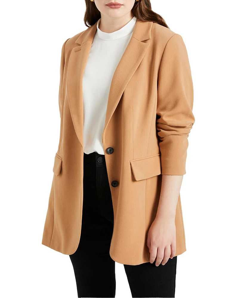 Eloquii Plus The 365 Semi Stretch Two Button Blazer