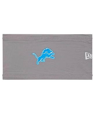 New Era Gray Detroit Lions Training Camp Coolera Headband
