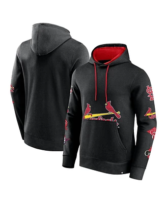 Fanatics Men's Black St. Louis Cardinals Wild Winner Pullover Hoodie