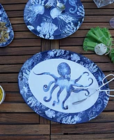 Certified International Sea Life 2 Pc Platter Set, Service For 2