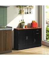 Buffet Sideboard Kitchen Cupboard Storage Cabinet with 2 Drawers & 3 Doors