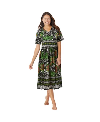 Only Neccessities Women's Necessities Crinkle Cotton Lounger
