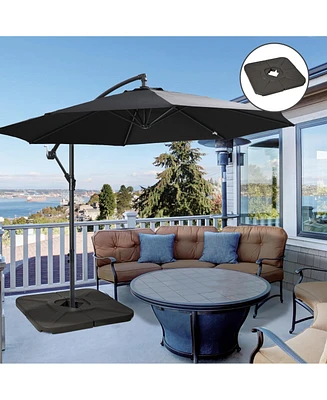 Adjustable 4-Pack Umbrella Stand Weights for Cantilever Umbrellas