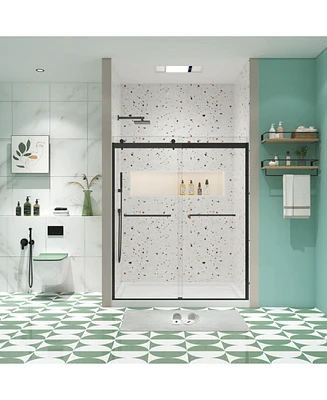 Bypass Shower Door, Reversible Opening, 56"-60" x 74